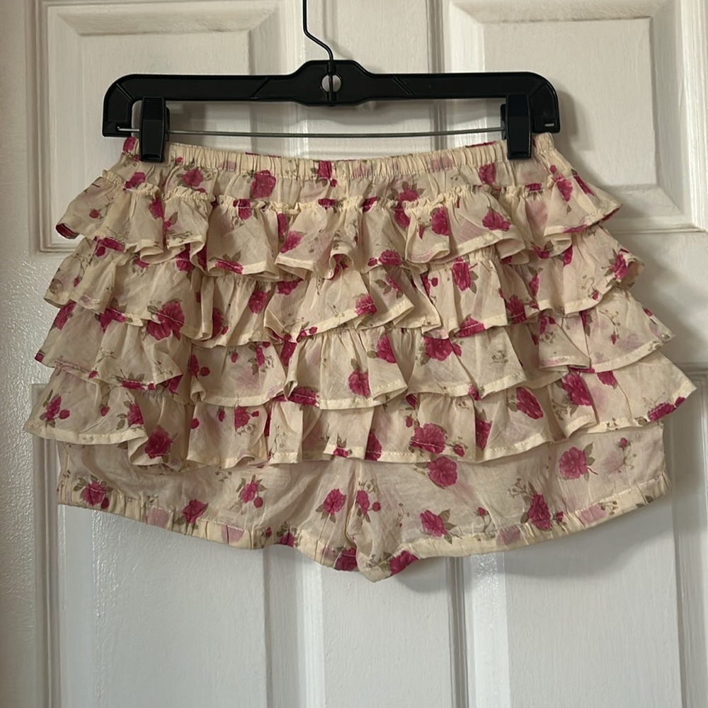 Free People Ruffle Up Bloomer Shorts - Picture 5 of 6